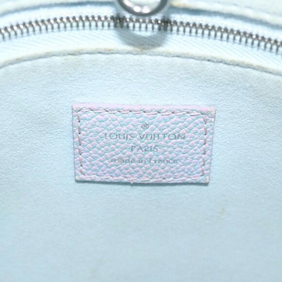 LOUIS VUITTON Monogram Empreinte On The Go PM Bag 2way Blue M46067 Auth MX449A - Picture 12 of 16